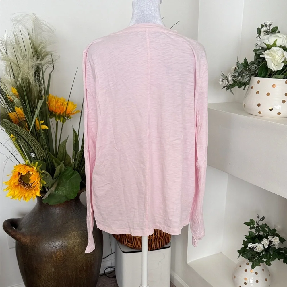 J. Crew Soft Pink Long Sleeve Tee